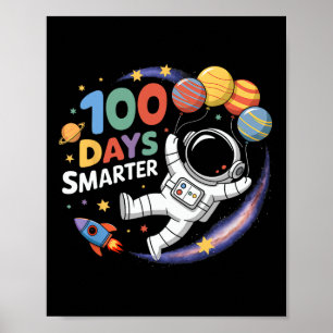 Affiche 100 Jours Smarter 100e Jour De Spa D'Astronaut De