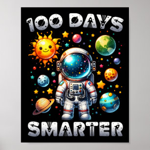 Affiche 100 Jours Smarter 100e Jour De Spa D'Astronaut De