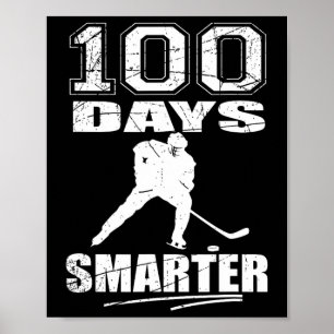 Affiche 100 Jours Smarter Hockey Sports 100e Jour De L'Éco