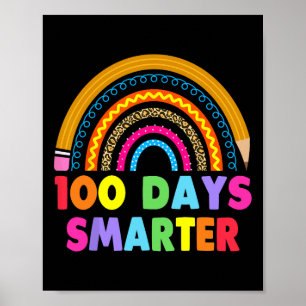 Affiche 100 Jours Smarter Joyeux 100E Jour De L'École Arc-