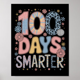Affiche 100 Jours Smarter Joyeux 100E Jour D'École Enfants