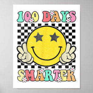 Affiche 100 Jours Smarter Smile Face 100ème Jour De L'Écol