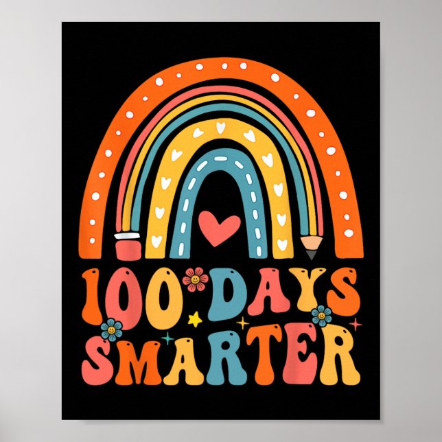 Affiche 100 Jours Smarter Super Rainbow 100e Jour De L'Éco (Devant)
