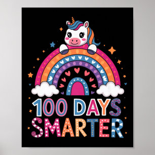 Affiche 100 Jours Smarter Unicorn Tenue Pour School Celebr