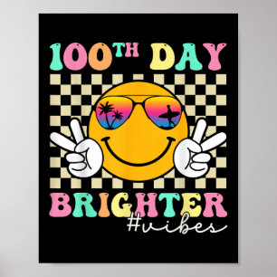 Affiche 100 Jours Un Sourire Plus Brighton Visage 100ème J