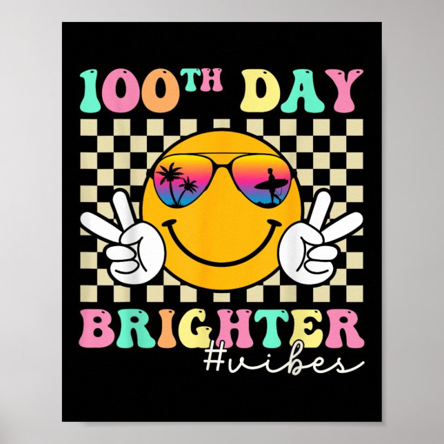 Affiche 100 Jours Un Sourire Plus Brighton Visage 100ème J (Devant)