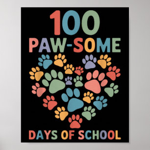 Affiche 100 Paw-some Jours De Chien D'École 100th Day Scho