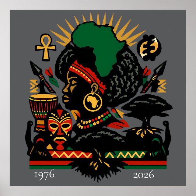 Affiche 100 Years of Black History Month 2026 Celebration (Devant)