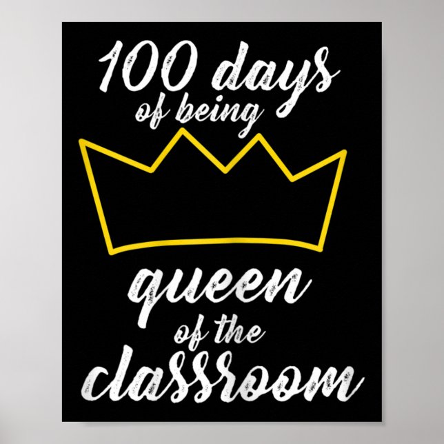 Affiche 100e jour de conception scolaire pour les enseigna (Devant)