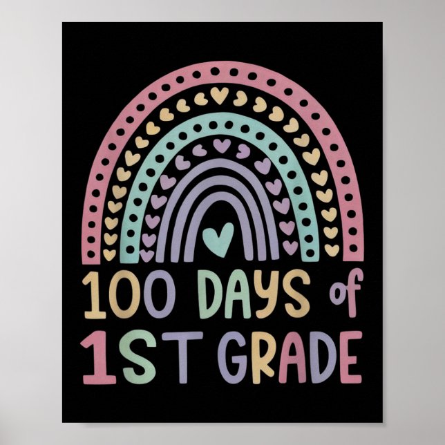 Affiche 100e Jour De L'École 1ère Année 100 Jours Smarter  (Devant)