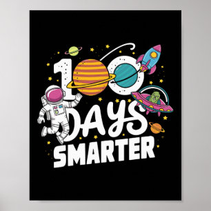 Affiche 100e Jour De L'École Astronaut Space Boys 100 Jour