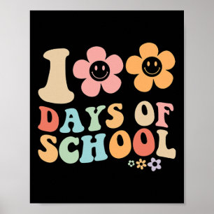Affiche 100e jour de l'école Conception vintage super pour