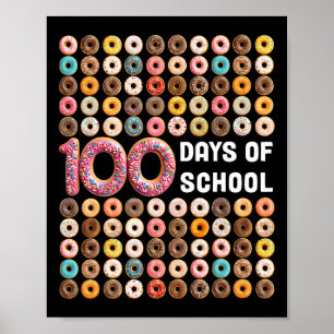 Affiche 100e Jour De L'École Enseignant Enfants 100 Jours 