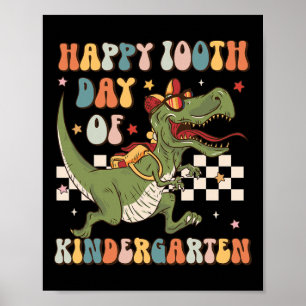 Affiche 100e Jour De Maternelle 100 Jours De Trex