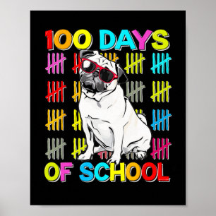 Affiche 100e Jour De Scolaires Garçons Enfants 100 Jours C