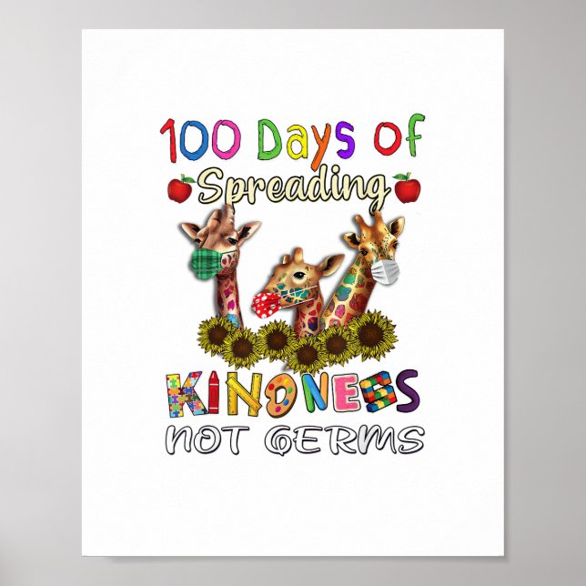 Affiche 100e jour d'école 100 jours de propagation de la g (Devant)