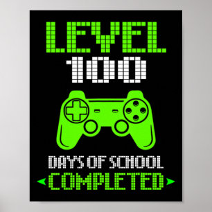 Affiche 100E Jour D'École Pour Enfants Garçons 100 Jours D
