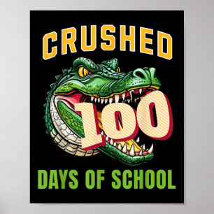 Affiche 100e Jours D'Alligator Scolaire 100 Jours Smarter