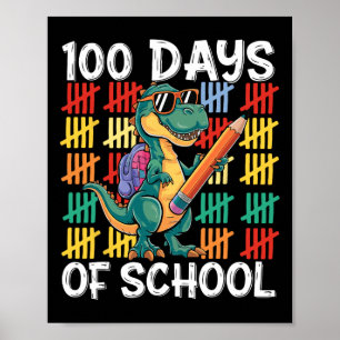 Affiche 100ème Jour De Costume Scolaire Pour Enfants Fille