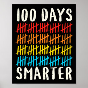 Affiche 100ème Jour De L'École 100 Jours Smarter Enseignan