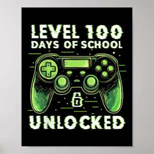 Affiche 100ème Jour De L'École Jeu Vidéo 100 Jours De L'Éc