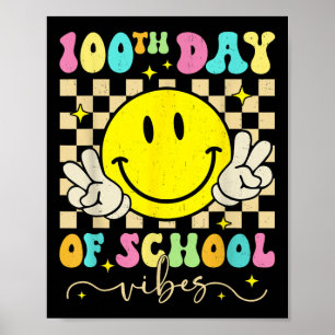 Affiche 100ème Jour De Vibes Scolaires Mignonne Sourire Vi