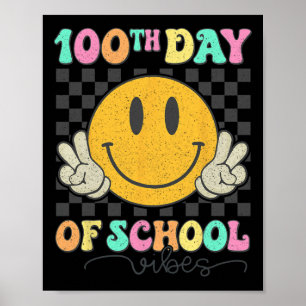Affiche 100ème Jour De Vibes Scolaires Mignonne Sourire Vi