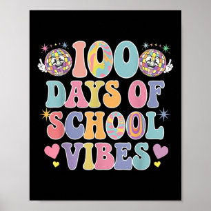 Affiche 100ème Jour De Vibes Scolaires Mignonne Sourire Vi