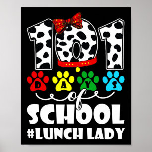 Affiche 101 jours Dame de cantine Amoureuse de chien migno