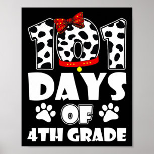 Affiche 101 Jours École 4e année Chien 100 Jours Smarter S