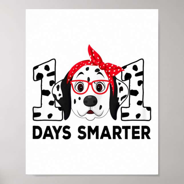 Affiche 101 jours plus intelligent 101e jour école chien d (Devant)