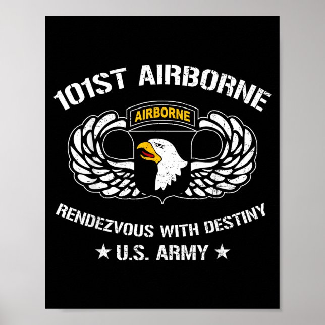 Affiche 101e division aéroportée Rendez-vous avec le desti (Devant)
