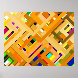 Affiche 107 Cadres de couleurs jGibney Le MUSÉE Zazzle Cad