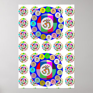 Affiche 108 Chant : OM MANTRA OmMantra Motif