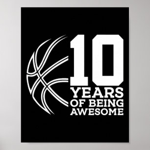 AFFICHE 10 ANS D'ÊTRE UN BASKETBALL IMPRENABLE 10E ANNIVER