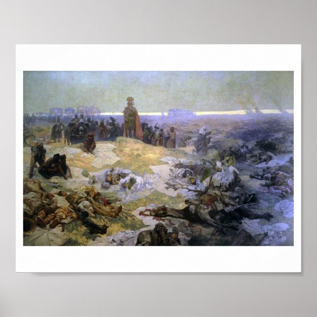 Affiche #10 Après la bataille de Grunwald, Mucha (Devant)