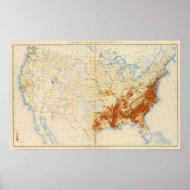 Affiche 10 Population colorée 1890 (Devant)