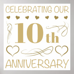 Affiche 10e anniversaire du Mariage