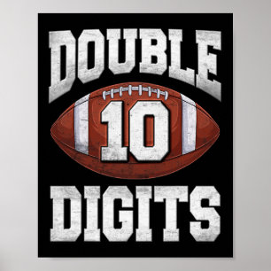 Affiche 10e anniversaire garçon double chiffres 10 ans Foo