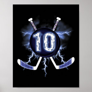 Affiche 10e anniversaire - Hockey sur glace 10 ans