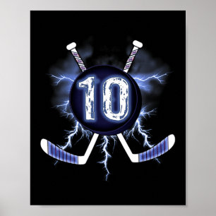 Affiche 10e anniversaire - Hockey sur glace 10 ans