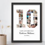Affiche 10e anniversaire Numéro 10 Photo personnalisée Col<br><div class="desc">Célébrez le 10e anniversaire de votre petit enfant avec cette affiche personnalisée de collage photo numéro 10. Ce cadeau personnalisable est une façon parfaite de présenter des souvenirs précieux de la première année de votre bébé. L'affiche comporte un collage de photos qui capturent ces moments spéciaux, et il peut être...</div>