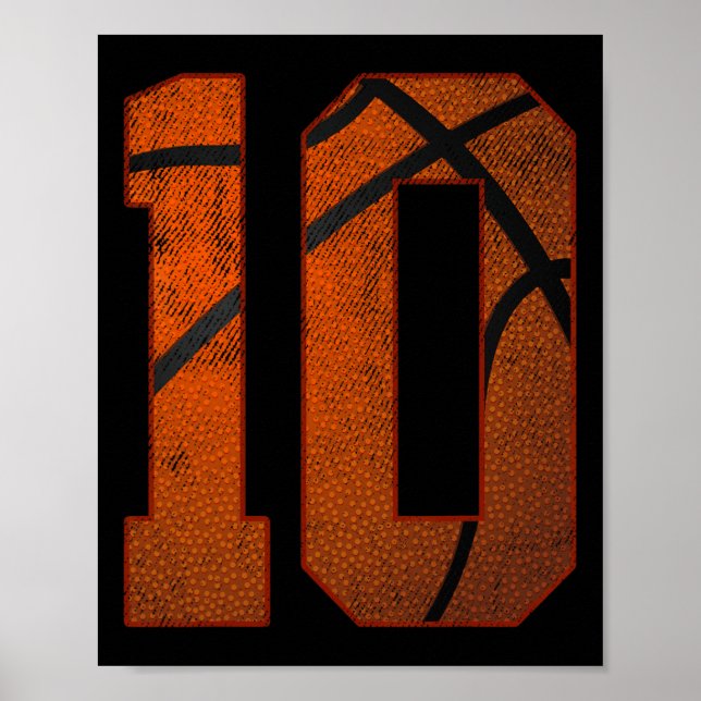 Affiche 10e fête d'anniversaire Dix 10 ans Bysketbyll Bda (Devant)
