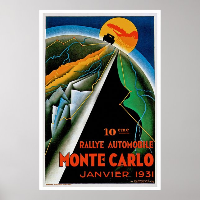 Affiche 10e Rallye automobile de Monte Carlo (Devant)