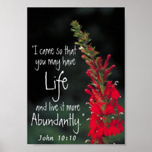 Affiche 10h10 de John d'encouragement de vers de bible