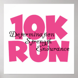 Affiche 10K Run Sport Rose