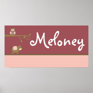 Affiche 10x20 Nursery Art Name Imprimer La Ferme d'Abby Ro