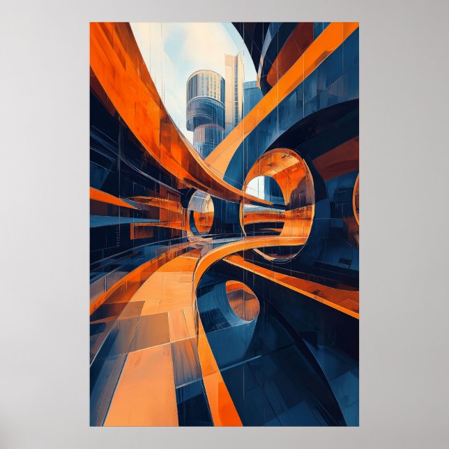 Affiche 1155 Futurisme rétro (Devant)