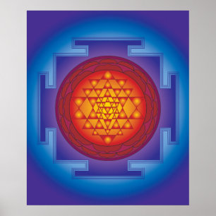 AFFICHE 11 FLAME DE SRI YANTRA