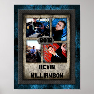 Affiche 11"x14" 4 emplacements HAUT Collage Montage Fer